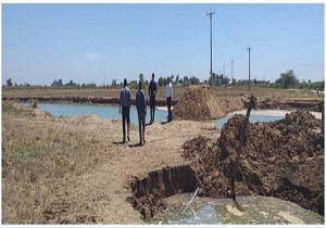 بازدید سرپرست فرمانداری حمیدیه از احداث سیل بند روستا‌های مسیر خسرج