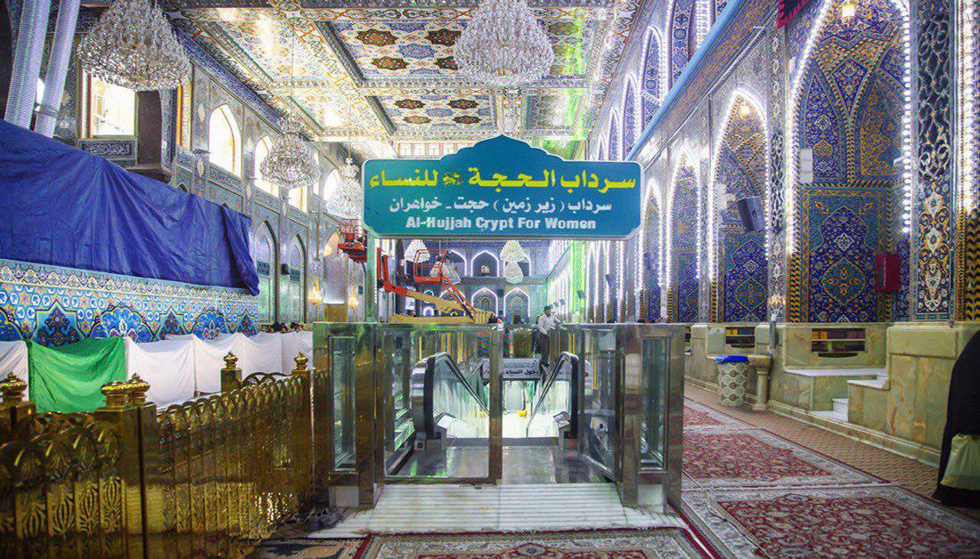 اجرای عملیات اتصال ۴ سرداب حرم مطهر امام حسین (ع) با هدف گنجایش بیشترین تعداد زائران + عکس
