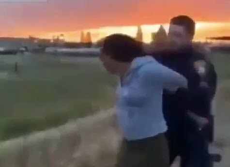 برخورد وحشیانه پلیس آمریکا با زن سیاه پوستی که تخلف رانندگی می کند +فیلم