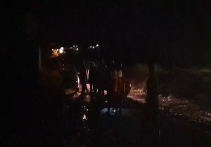 جان باختن دو گردشگر گرفتار سیل در مشهد اردهال + عکس
