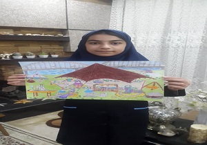 حضور موفق دانش آموز اهوازی در مسابقات جهانی نقاشی