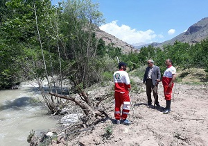 سقوط یکی از اهالی روستای هیر الموت در رودخانه نینه رود
