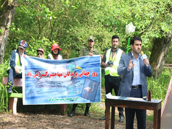 برگزاری مراسم روز جهانی پرندگان مهاجر در قلمگوده بندر انزلی