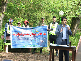برگزاری مراسم روز جهانی پرندگان مهاجر در قلمگوده بندر انزلی