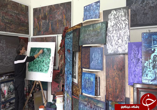 قنادی که تبدیل به نقاش خود آموخته شد/