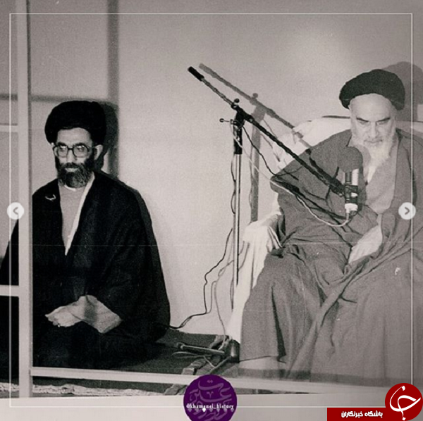 تصاویر ناب از امام و آیت&zwnj;الله خامنه&zwnj;ای در حسینیه جماران