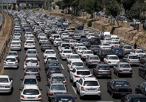 ترافیک سنگین در آزادراه‌های قزوین-کرج-تهران