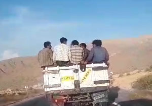 حمل و نقل خطرناک مسافر در قسمت بار ایسوزو + فیلم