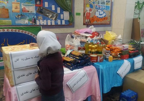 دانش آموزانی که مشق سیل کردند