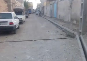 کمبود روکش آسفالت معابر در «باغ رضوان» + فیلم