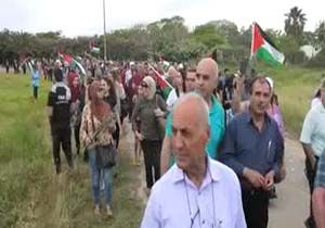راهپیمایی فلسطینی&zwnj;ها در سالگرد کشتار طنطوره + فیلم