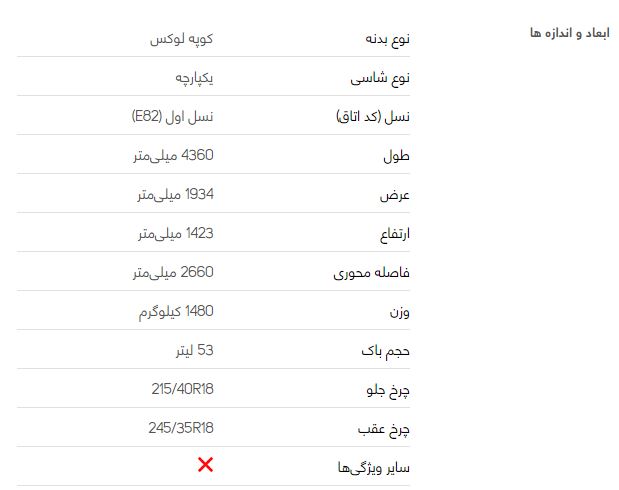 ب ام و سری 1 کوپه