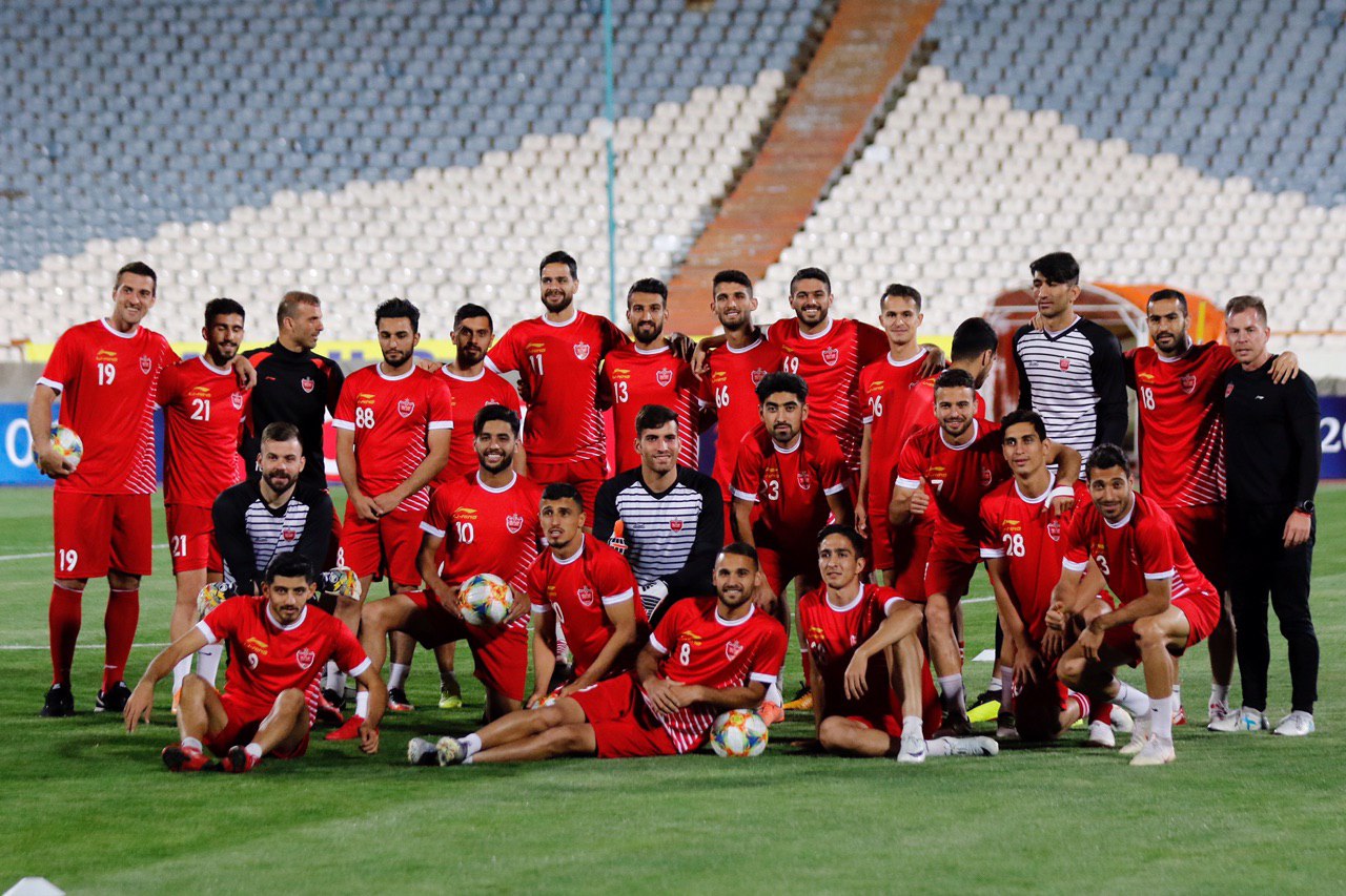 آخرین تمرین تیم فوتبال پرسپولیس پیش از دیدار با السد قطر