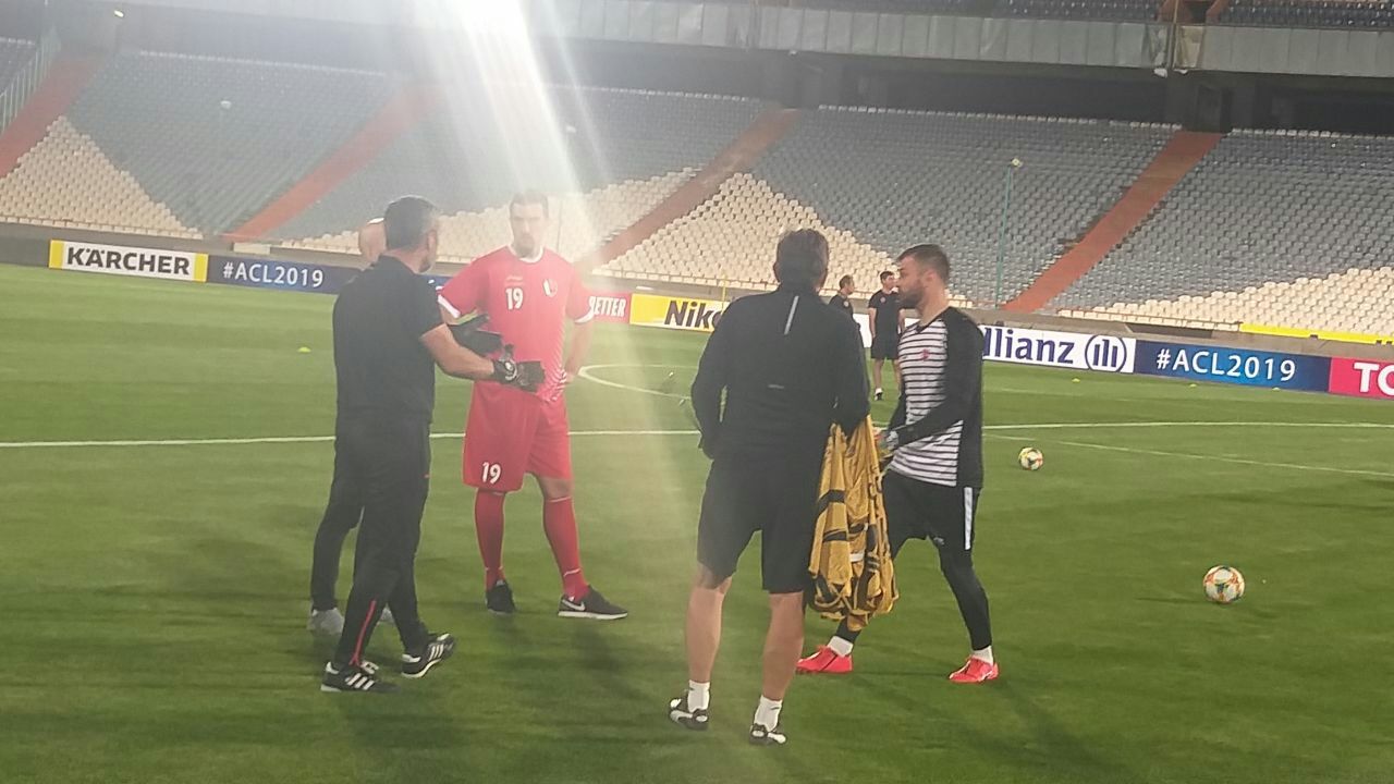 گزارش تمرین تیم فوتبال السد قطر پیش از دیدار با پرسپولیس