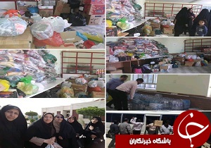 ارسال کمک های فرهنگیان و دانش آموزان آبادان به منطقه سیل زده سوسنگرد