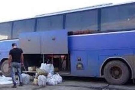 قاچاق ۸۰۰ میلیون ریالی با اتوبوس مسافربری