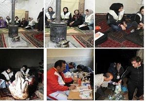 اعزام تیم بهداشت و درمان به روستاهای فاقد دسترسی دلفان