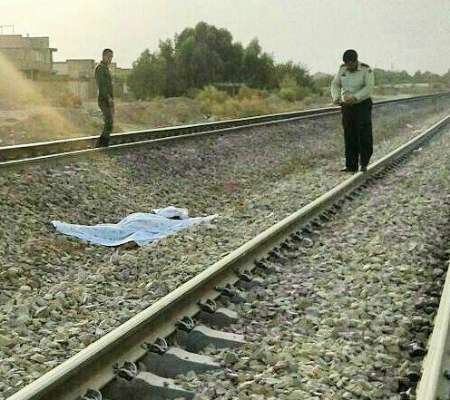مرگ جان سوز چوپان ساوه ای در  برخورد با قطار