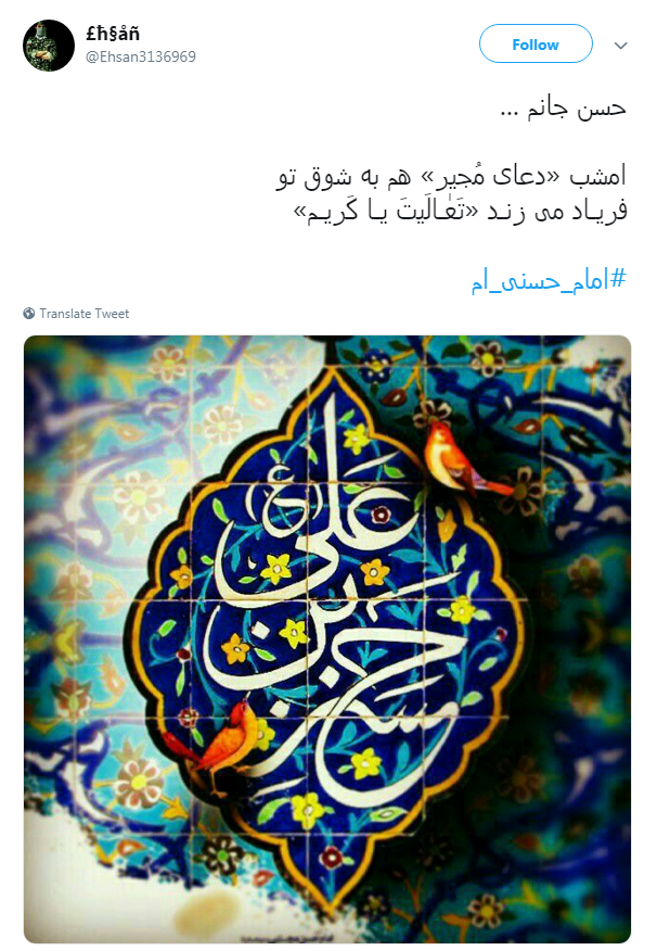 #امام_حسنی_ام /دنیا ز سر شوق بگردد حسنیه ،آخر 
