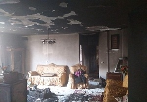 حریق در ۲ واحد مسکونی در سمنان