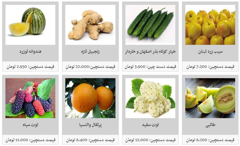 قیمت انواع میوه در غرفه تره بار/ توت سیاه به کیلویی ۱۱ هزار تومان رسید