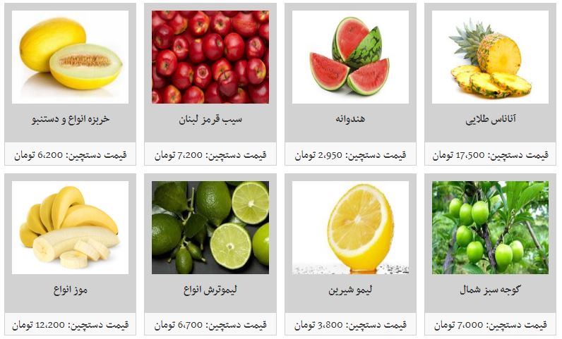 قیمت انواع میوه در غرفه تره بار/ توت سیاه به کیلویی ۱۱ هزار تومان رسید