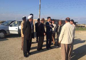 بازدید بخشدار مرکزی از روستای داشخانه مهاباد