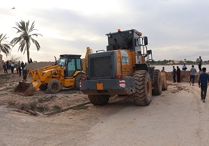 کنترل سیلاب در آبادان و خرمشهر