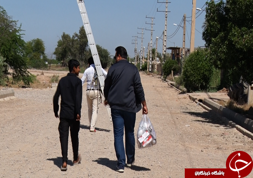 کمک به سیل زدگان روستا حمادی در شهرستان شوش + تصاویر