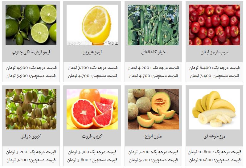 قیمت کدام میوه&zwnj;ها در غرفه تره بار افزایش یافت؟