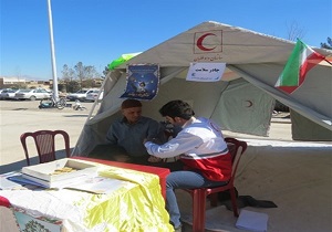 میزخدمت و چادر سلامت در بوکان برپا شد