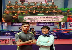 حضور مربی پینگ پنگ مهابادی در دوره مربیگری بین المللی