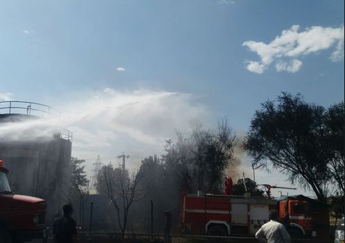آتش سوزی کارخانه صنعتی اراک با  ۱۶ مصدوم
