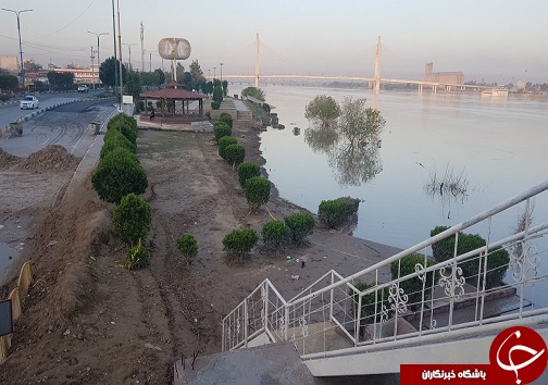 نابودی ۹۰ درصد پارک&zwnj;های ساحلی اهواز در سیل/احکام تخریب ساخت و ساز&zwnj;های غیرمجاز در حریم رودخانه صادر شد