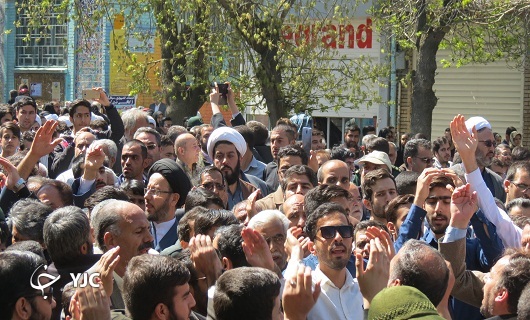 تشییع پیکر طلبه همدانی+ تصاویر