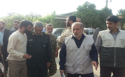 بازدید رئیس سازمان بسیج مستضعفین کشور از منطقه سیل&zwnj;زده سیمرغ