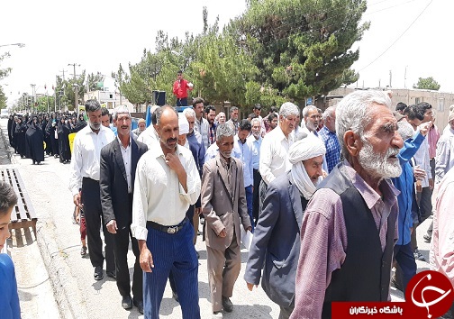 راهپیمایی مردم روستا و بخش های خراسان جنوبی در حمایت از آرمان فلسطین در روز قدس
