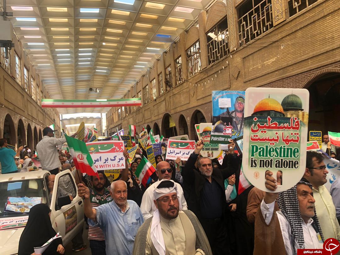 حضور مردم خوزستان در راهپیمایی روز قدس