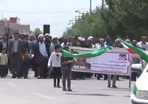 شعار مرگ بر آمریکا و اسرائیل در صفائیه طنین‌انداز شد + فیلم