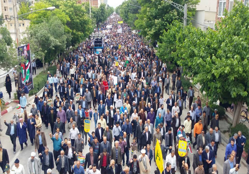 راهپیمایی روز قدس در خراسان شمالی