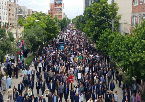 راهپیمایی روز قدس در خراسان شمالی