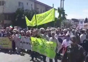 فیلمی از راهپیمایی روز جهانی قدس در «آق‌قلا»