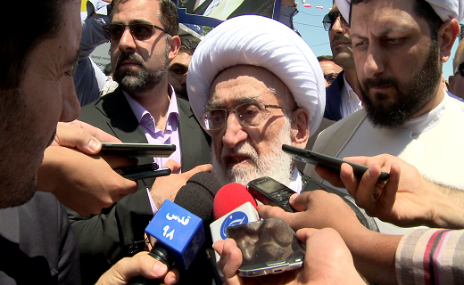 خروش ندای رهایی قدس شریف از شهر بانوی کرامت(س) طنین انداز شد+تصاویر