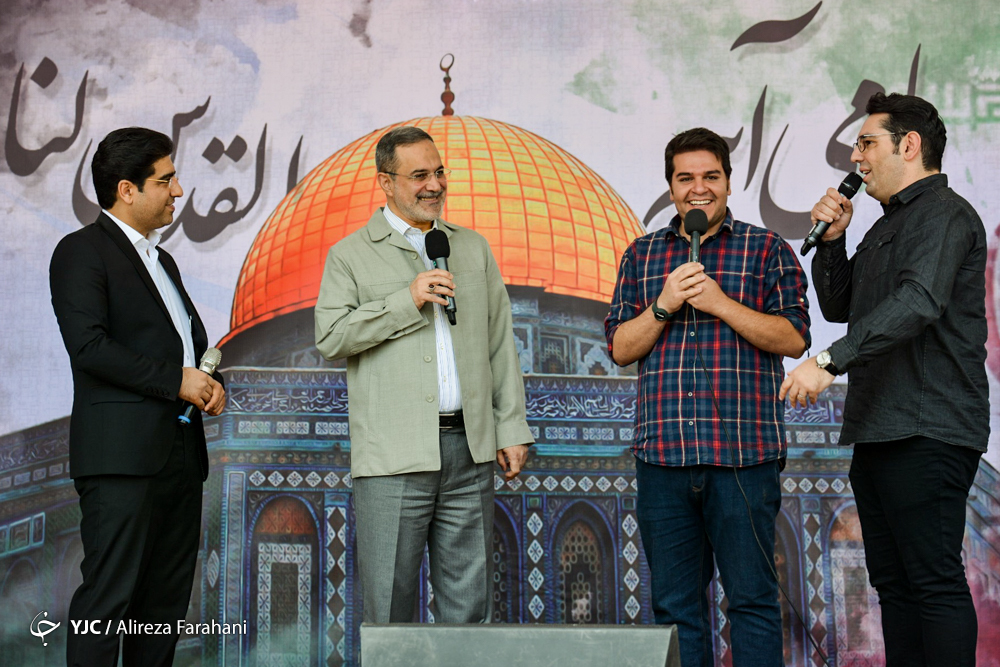 تصاویری از حضور مسئولان در راهپیمایی روز قدس