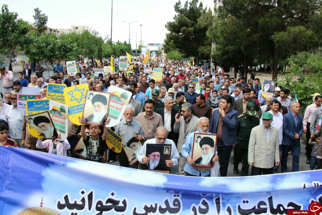راهپیمایی روز قدس ۹۸ از قاب دوربین عکاسان در شهر&zwnj;ها و روستاهای استان سمنان