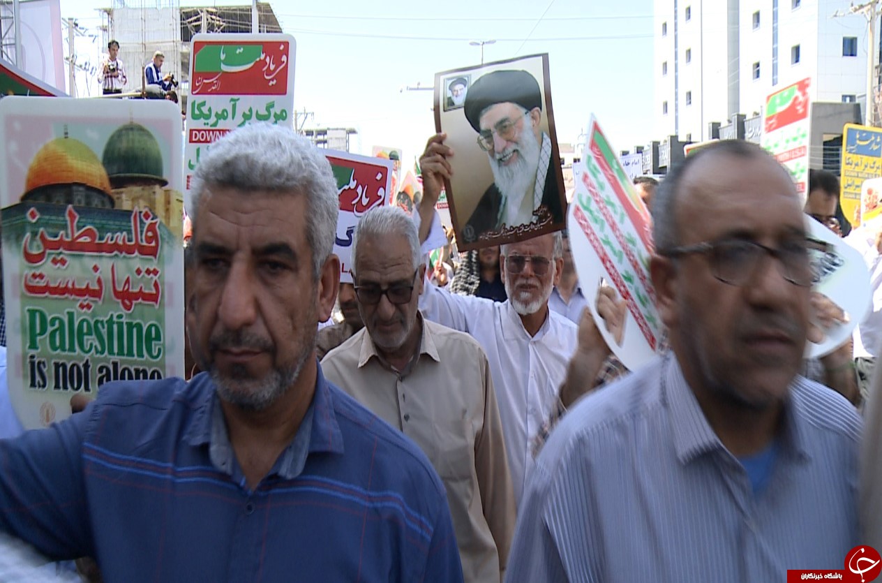 تصاویری از حضور ساحل نشینان بوشهری در راهپیمایی روز جهانی قدس