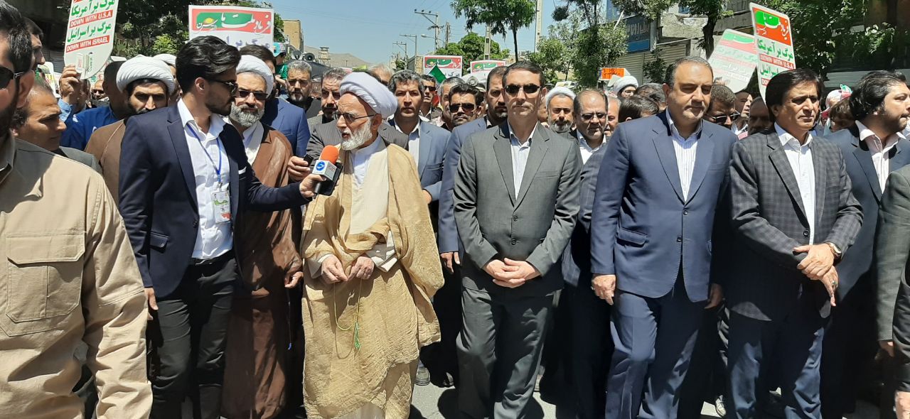 جلوه حضور متفاوت مردم در راهپیمایی قدس ۹۸  استان مرکزی