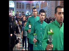 برگزاری آیین سنتی خطبه‌خوانی و شمع‌گردانی