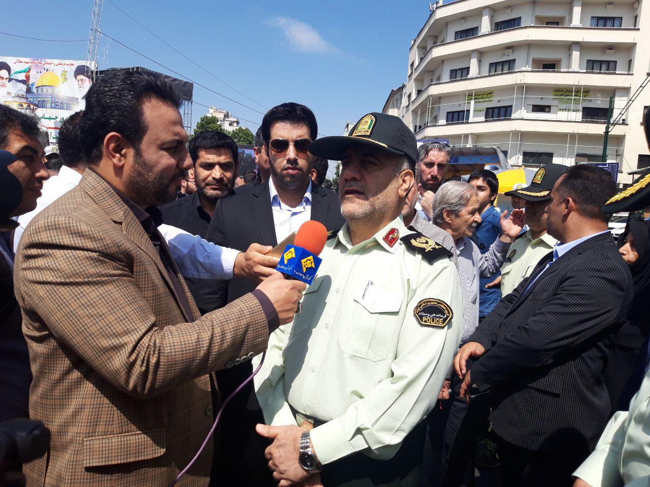 هیچ مشکل امنیتی در مراسم راهپیمایی روز قدس وجود ندارد