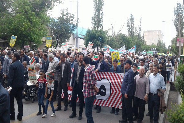 راهپیمایی روز جهانی قدس در اردبیل آغاز شد+ تصاویر